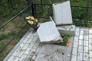 Вандал повредил более 150 могил на сельском кладбище во Львовской области - Похоронный портал