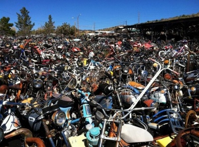 Уникальное кладбище мотоциклов