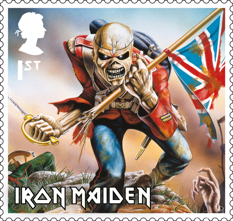 Royal Mail выпустило почтовые марки "Iron Maiden"