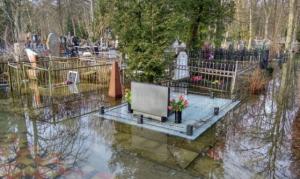 В Калининграде затопило старое кладбище на проспекте Мира - Похоронный портал