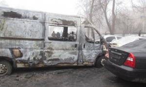 Ритуальные разборки в Мариуполе: Ночью в городе сожгли катафалк и еще 6 автомобилей - Похоронный портал