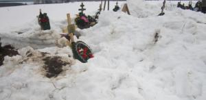В Сыктывкаре на кладбище могилы закидали снегом  - Похоронный портал