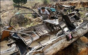 Автомобиль с российскими туристами сорвался в пропасть в Абхазии - Похоронный портал