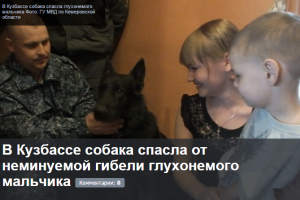 В Кузбассе собака спасла от неминуемой гибели глухонемого мальчика - Похоронный портал