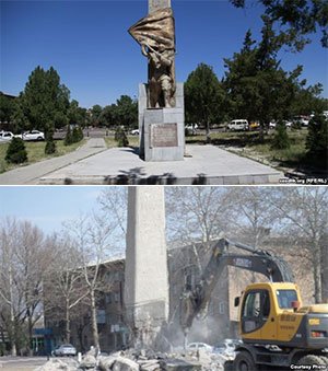 В узбекском Ангрене под видом "благоустройства" снесли памятник павшим в Великой Отечественной - Похоронный портал