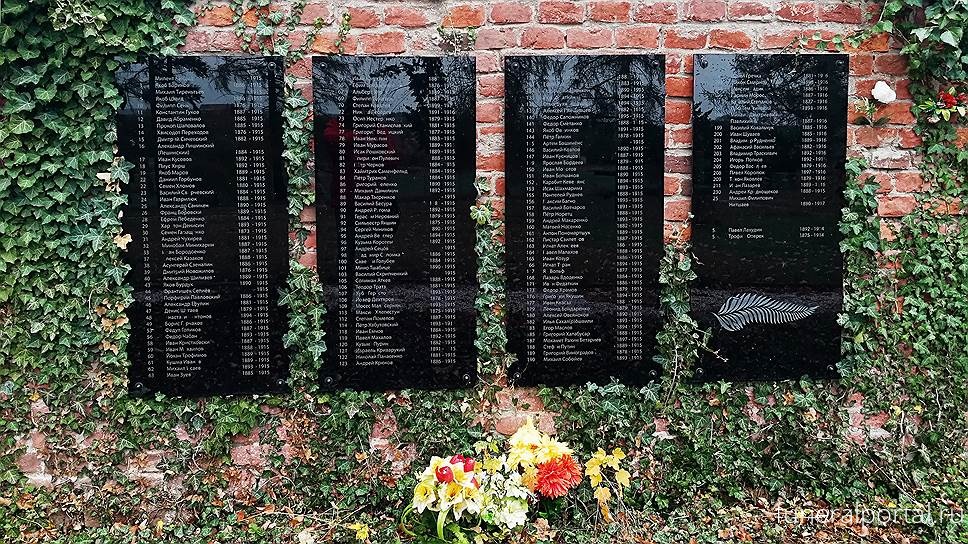 Список русских солдат, похороненных на чешском кладбище