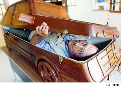 The Vic Fearn & Company Ltd, based in Nottingham, have created hundreds of crazy coffins which are bespoke to the soon-to-be deceased customer’s wishes