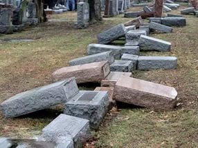 МИД Израиля шокирован осквернением еврейского кладбища в США - Похоронный портал