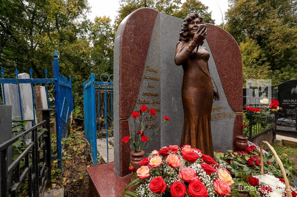 Казань. На Ново-Татарском кладбище открыли памятник на могиле Альфии Авзаловой