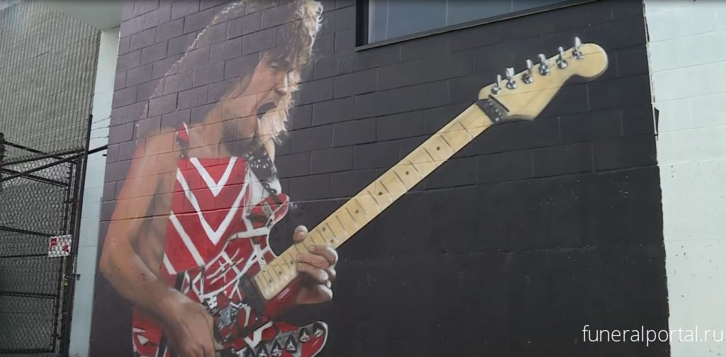 Victoria artist paints Eddie Van Halen memorial mural