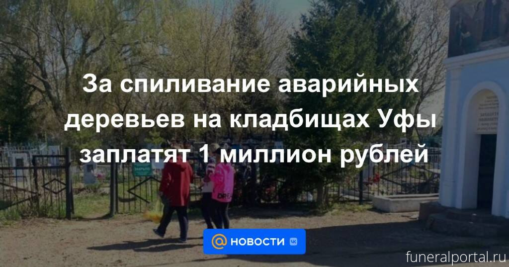Уфа. За спиливание аварийных деревьев на кладбищах заплатят ₽ 1 миллион - Похоронный портал