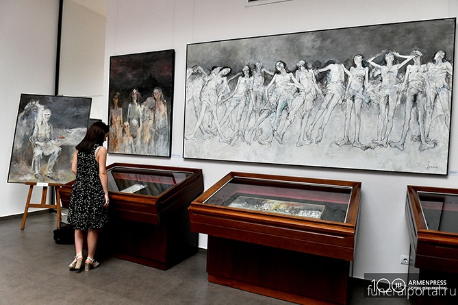 Постоянная экспозиция картин Жансема на тему Геноцида армян открылась в Ереване