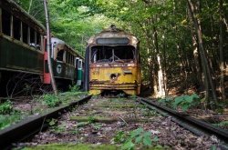 Заброшенные в Штатах: трамвайное кладбище в Пенсильвании 