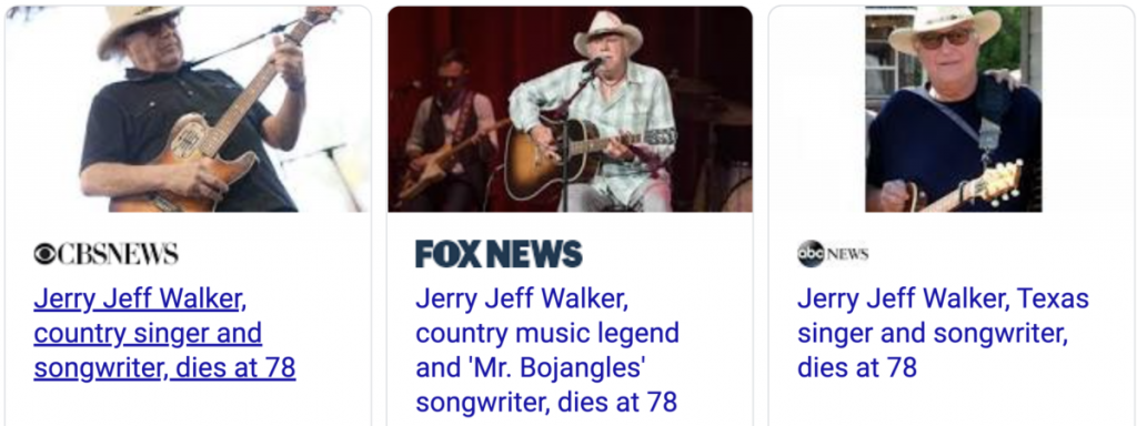 Jerry Jeff Walker, Singer-Songwriter Known for ‘Mr. Bojangles,’ Dies at 78 - Похоронный портал
