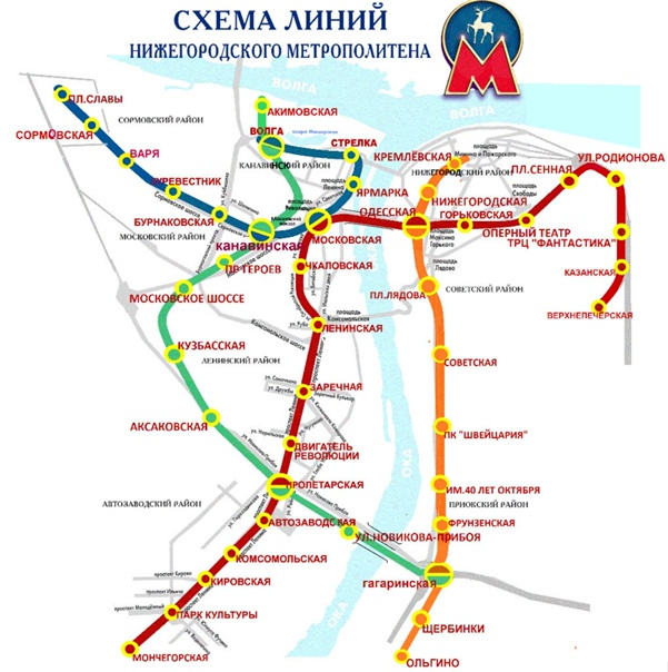 Карта центра сормова