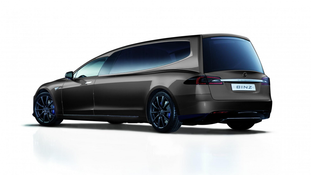 Tesla Model S-derived hearse revealed to cater for 'eco-funerals'