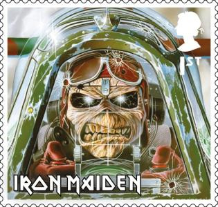 Royal Mail выпустило почтовые марки "Iron Maiden"