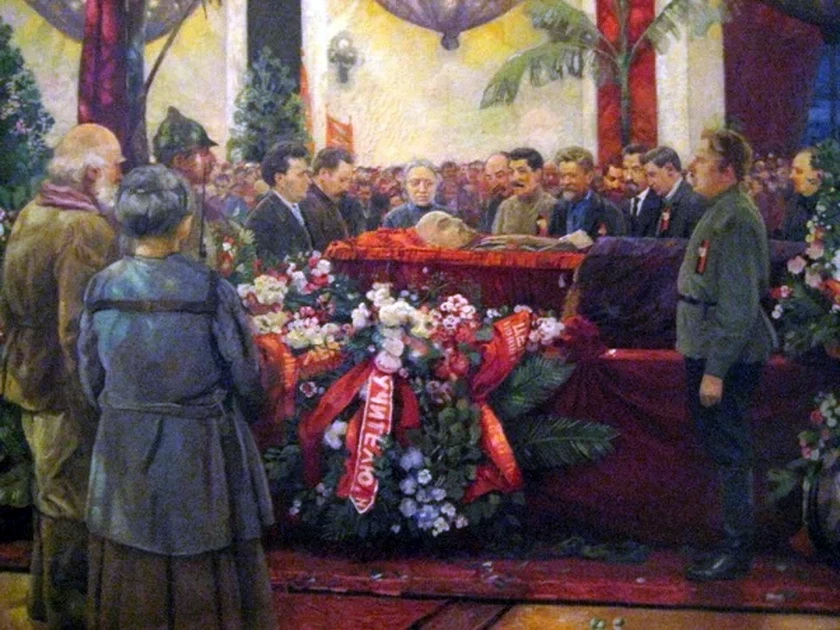 Картины про Ленина в гробу
