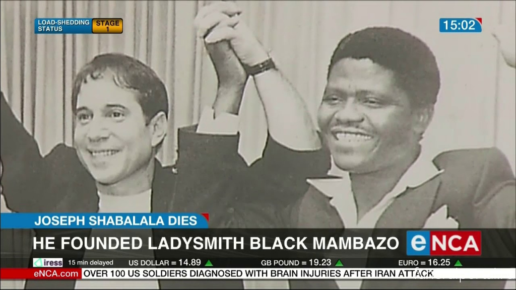 Умер Joseph Shabalala, основатель группы Ladysmith Black Mambazo - Похоронный портал