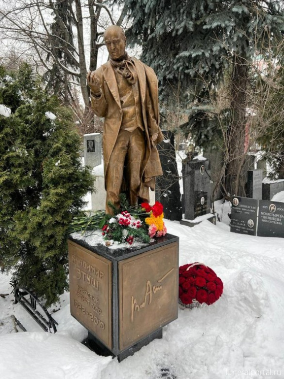 Как выглядит захоронение Владимира Этуша - Похоронный портал