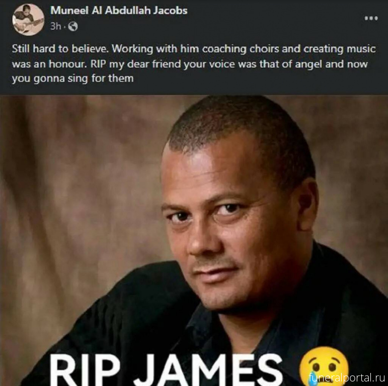 Music Industry, friends and family mourn former SA's got talent winner James Bhemjee - Похоронный портал