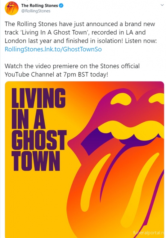 The Rolling Stones have just announced a brand new track Living In A Ghost Town