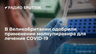 Великобритания одобрила препарат молнупиравир для лечения коронавируса