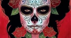 Разрисованные под черепа лица и яркие наряды на параде мертвецов в Мехико (видео) - Похоронный портал