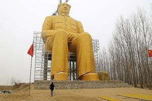 36-метровую статую Мао снесли через три дня после установки - Похоронный портал