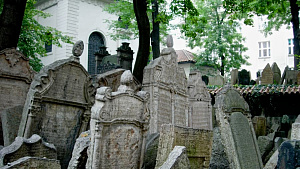 At one time, Prague required that Jews only be buried on a single city block. Now called the Old Jewish Cemetery, the burial ground was used from the early 15th century until 1787. Courtesy Hilary Davidson