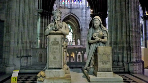 All but three of the Kings of France are interred in the crypt of the Basilica Saint Denis. Marble effigies of the interred royals sit in state, adding to the splendor of the setting. Ulrike Lemmin-Woolfrey